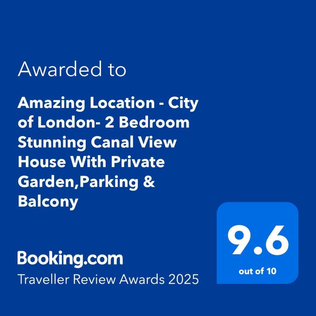 Amazing Location - City Of London- 2 Bedroom Stunning Canal View House With Private Garden,Parking & Balcony Εξωτερικό φωτογραφία